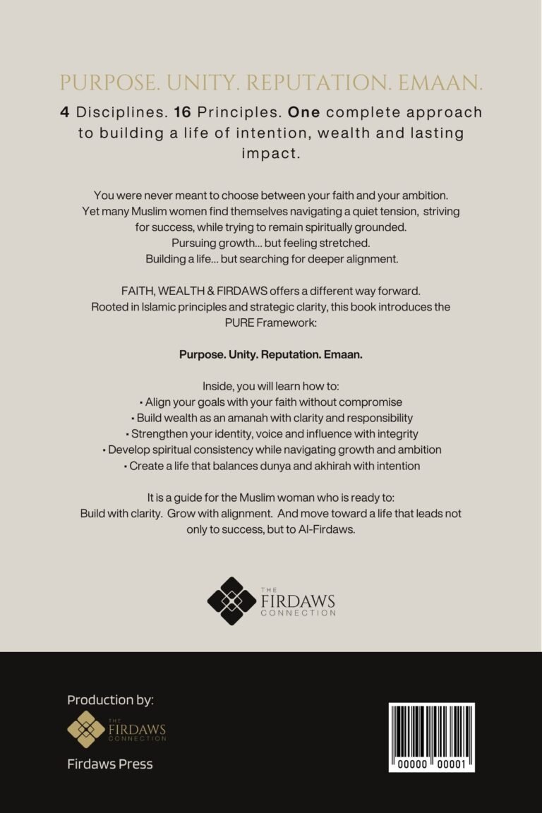 faith-wealth-firdaws-book-muslim-women-purpose-wealth-islamic-PURE-framework-back-cover